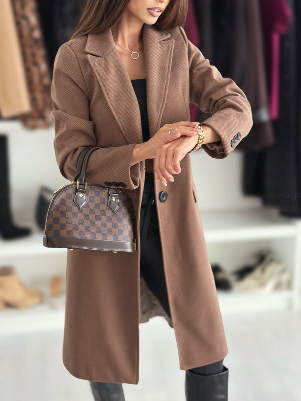 Adele - Crest Structured Longline Coat