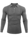 TAVIO – Men’s Zippered Polo Sweater