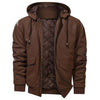 SALVADOR - Men's Leather Jacket with Hood