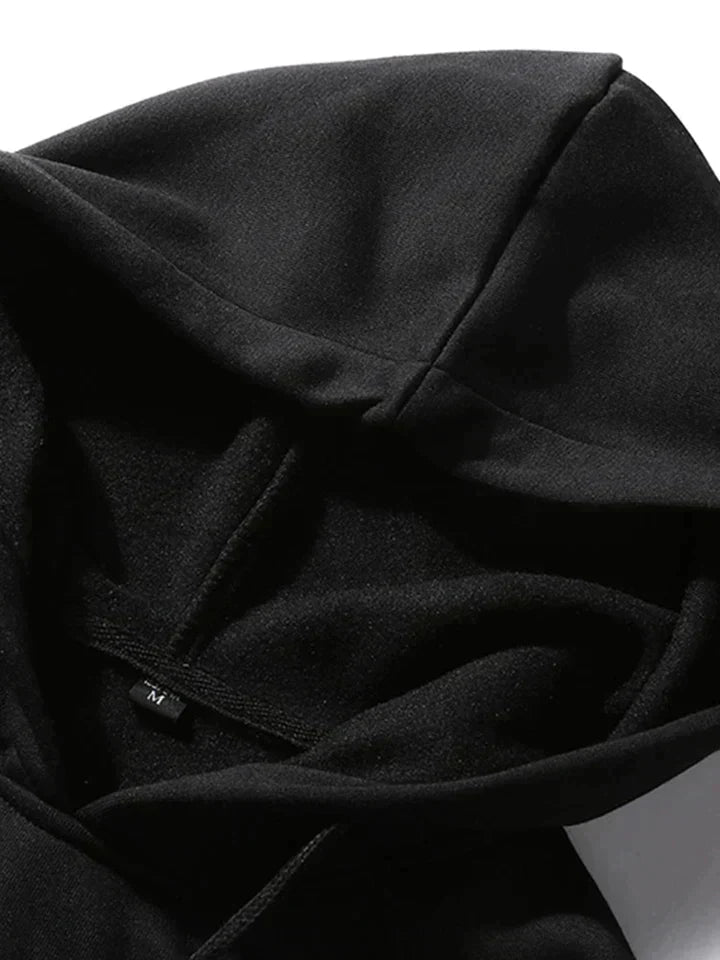 INT - Sculpture Letter Print Hoodies