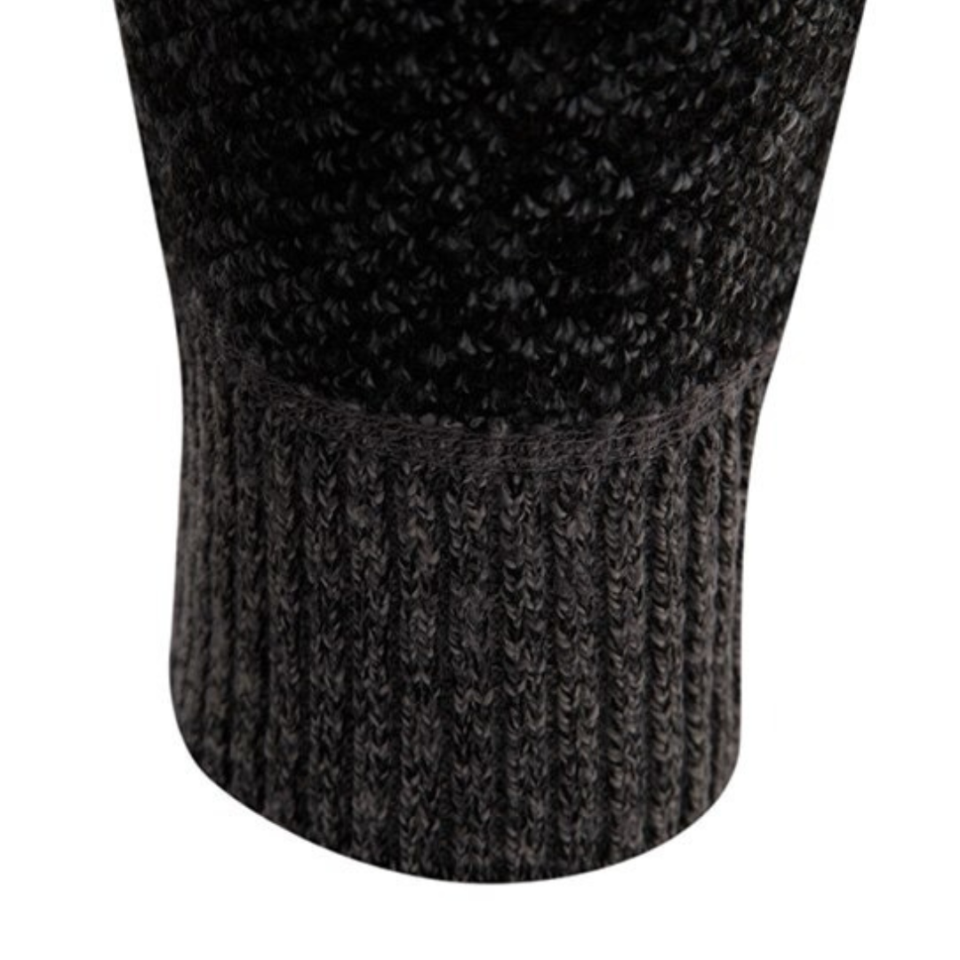 NIKO – Patterned Wool Zip Cardigan