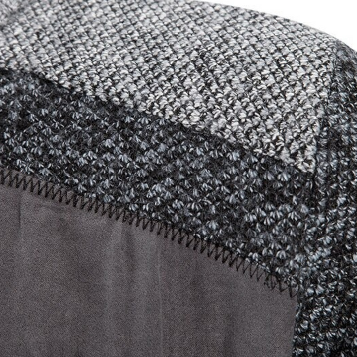 NIKO – Patterned Wool Zip Cardigan