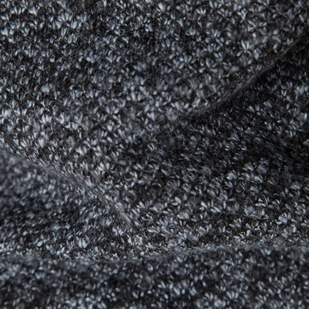 NIKO – Patterned Wool Zip Cardigan