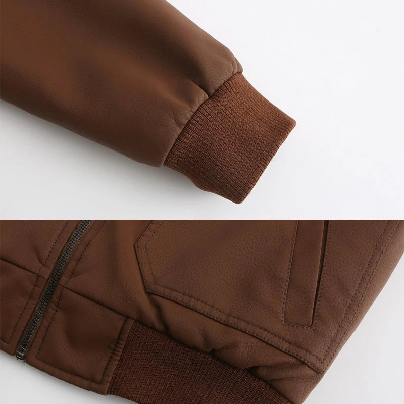 SALVADOR - Men's Leather Jacket with Hood