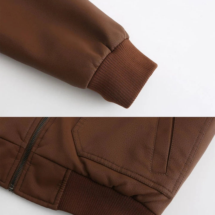 SALVADOR - Men's Leather Jacket with Hood