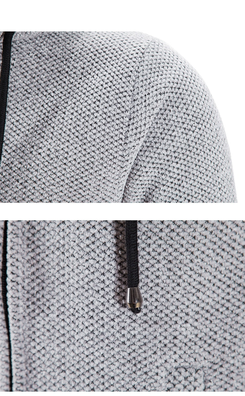 PERCIVAL - Men’s Longline Hooded Knit Cardigan