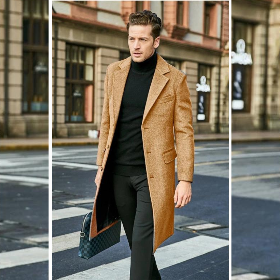 LESSIO – Vegan Wool Men's Coat