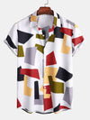 MALIK – Men’s Color Block Print Shirt