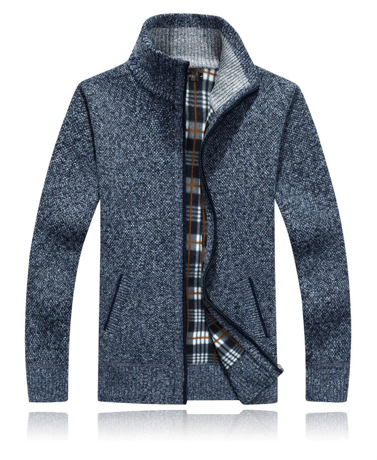 MIGUEL - Men’s Zip-Up Soft Knit Cardigan