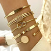 Knotted Elegance Bracelet Set | Gold 18k