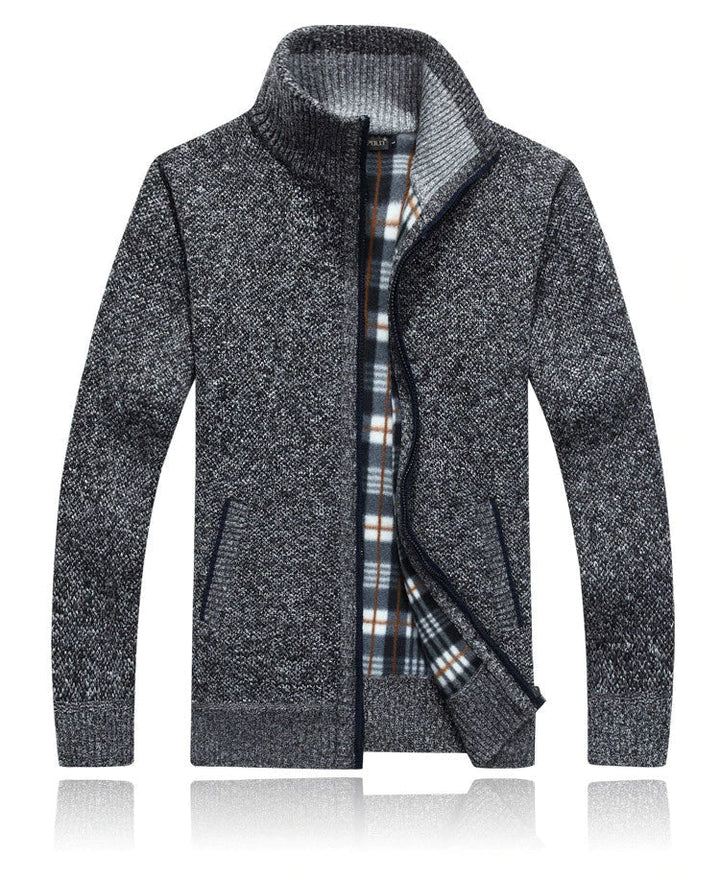 MIGUEL - Men’s Zip-Up Soft Knit Cardigan