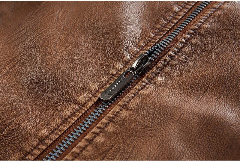 MALLEROY  – Men's Fleece-Lined Leather Jacket