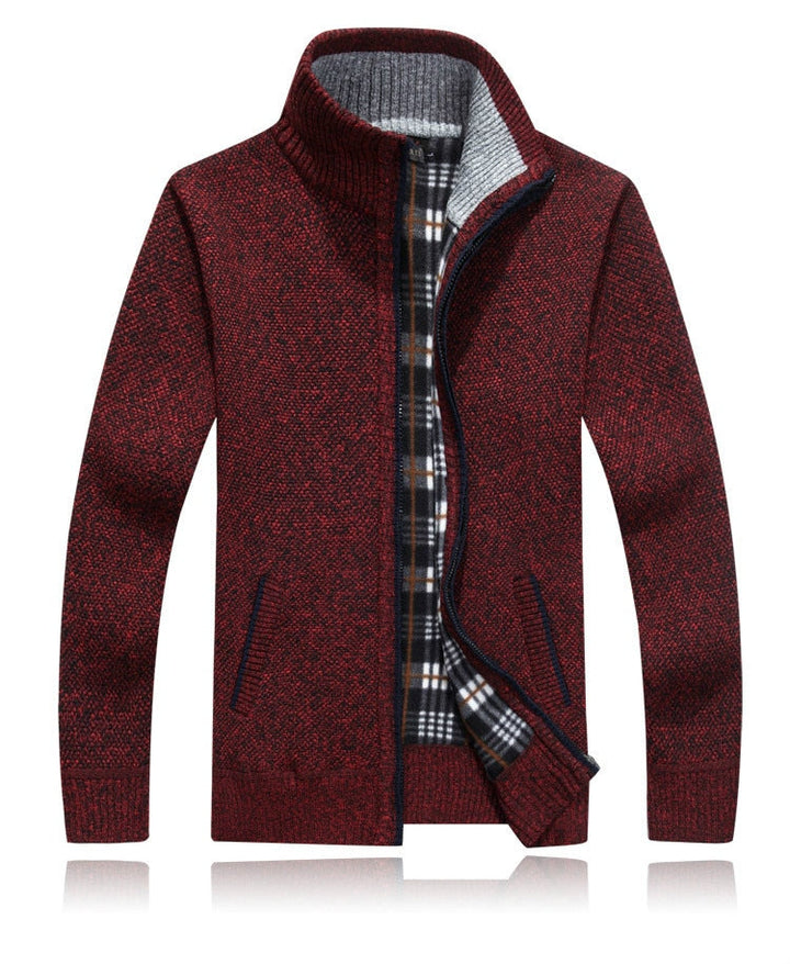 MIGUEL - Men’s Zip-Up Soft Knit Cardigan