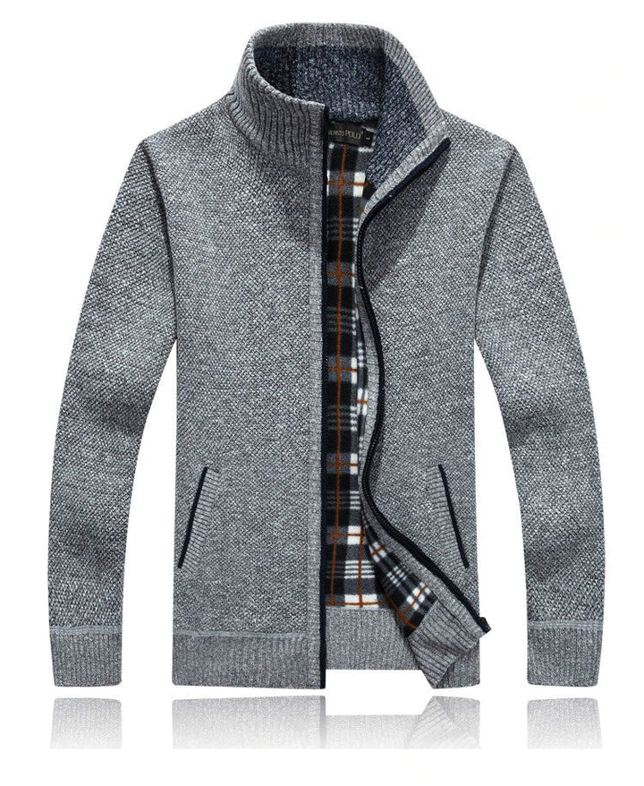 MIGUEL - Men’s Zip-Up Soft Knit Cardigan