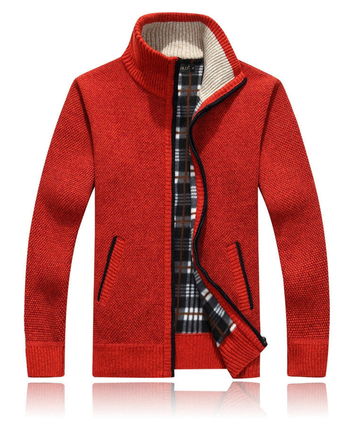 MIGUEL - Men’s Zip-Up Soft Knit Cardigan