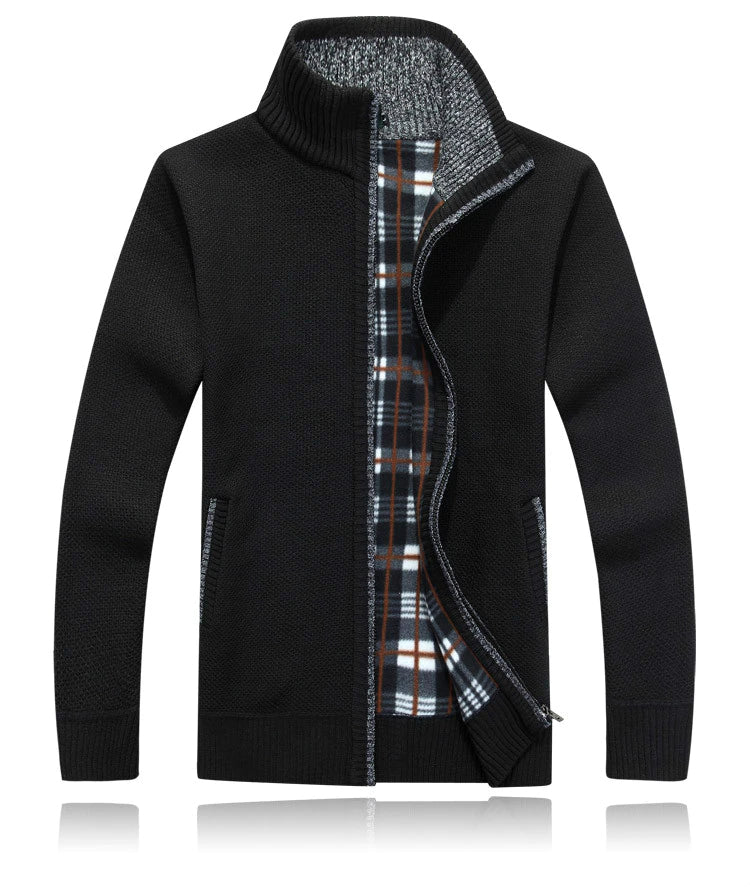 MIGUEL - Men’s Zip-Up Soft Knit Cardigan