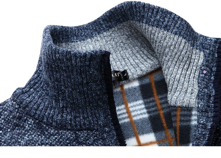 MIGUEL - Men’s Zip-Up Soft Knit Cardigan