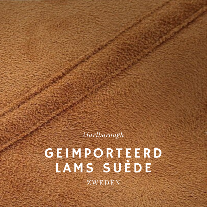 BILLY - Suede Biker Jacket with Lambswool Lining