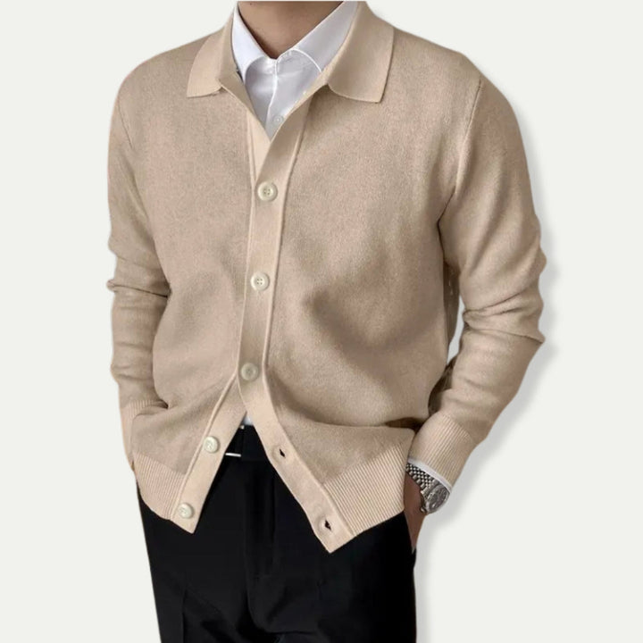 EDGAR – Men’s Classic Wool-Blend Cardigan