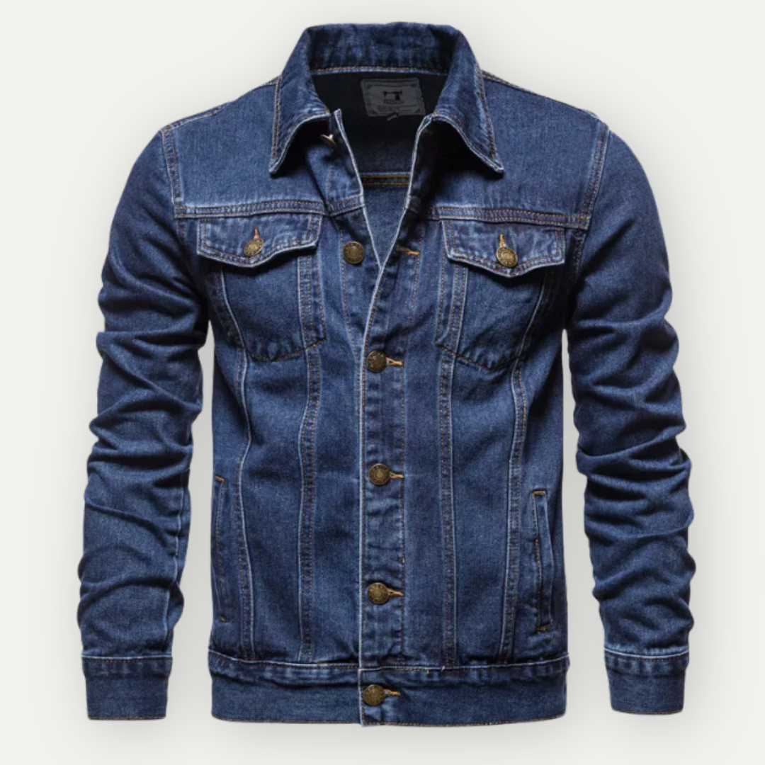EVANDER – Men’s Indigo Denim Trucker Jacket