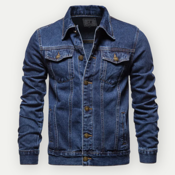 EVANDER – Men’s Indigo Denim Trucker Jacket