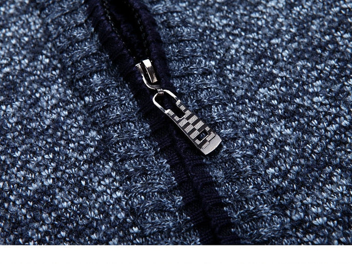 MIGUEL - Men’s Zip-Up Soft Knit Cardigan