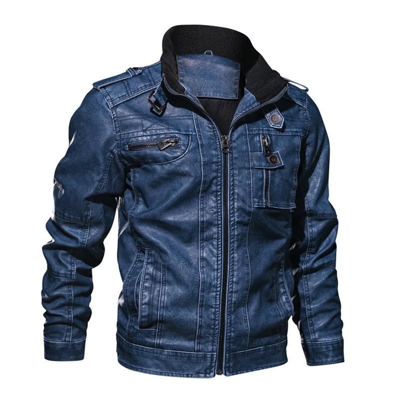 IGNACIOS – Classic Fit Faux Leather Jacket