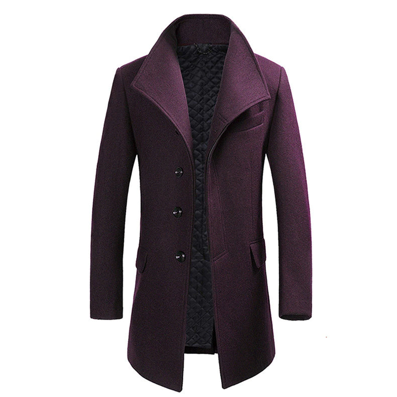 CADE – Men's Long Wool Coat
