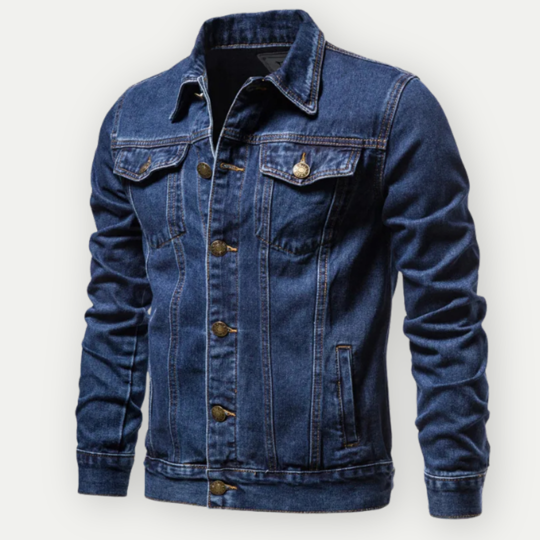 EVANDER – Men’s Indigo Denim Trucker Jacket