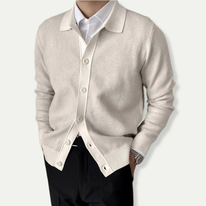 EDGAR – Men’s Classic Wool-Blend Cardigan