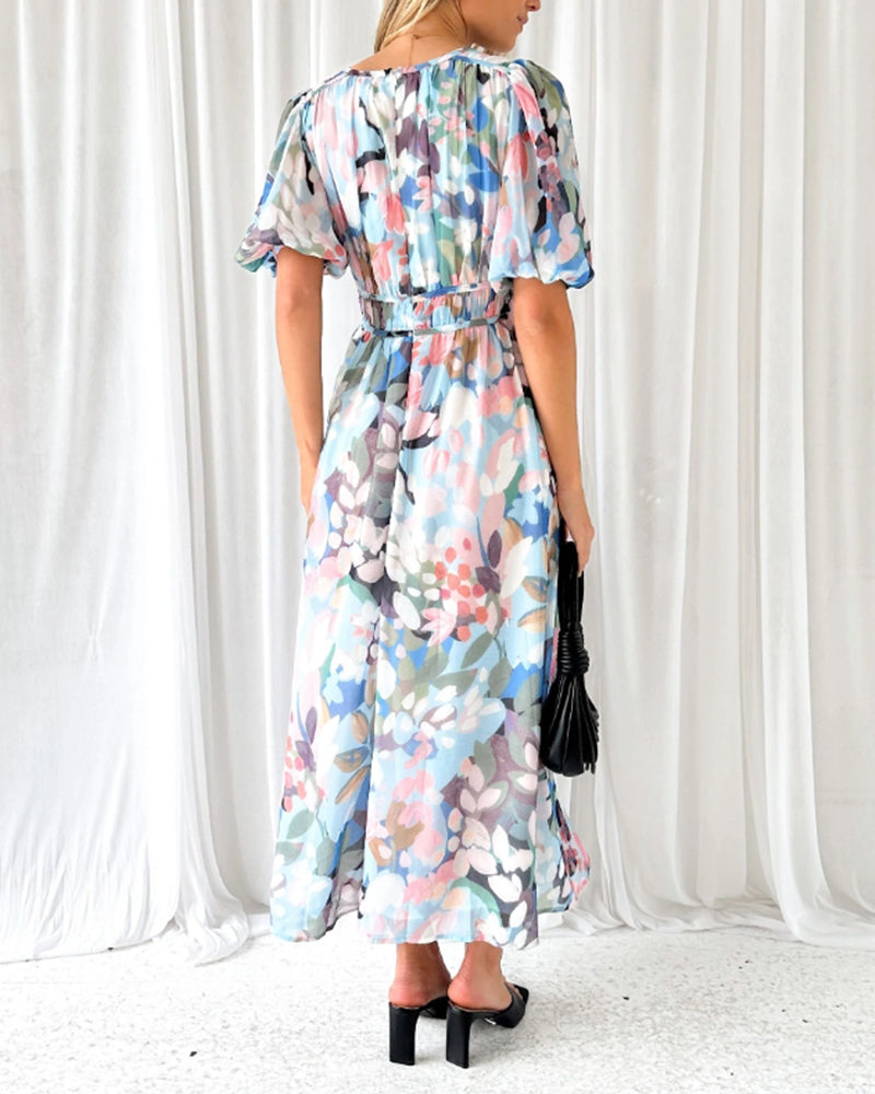 Taylor - Elegant Floral Maxi Dress