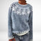 Azure blue/white / S