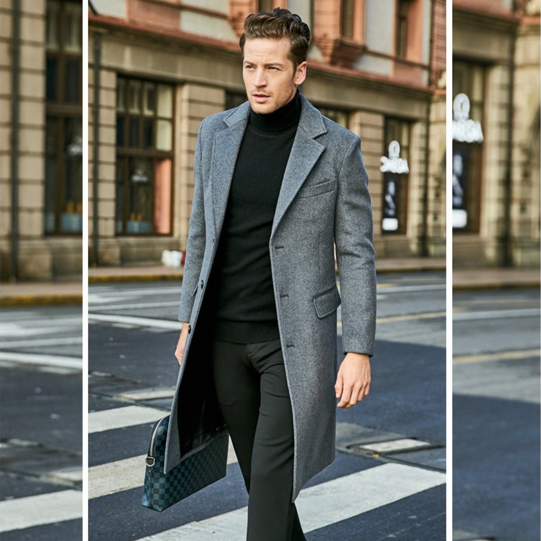 LESSIO – Vegan Wool Men's Coat