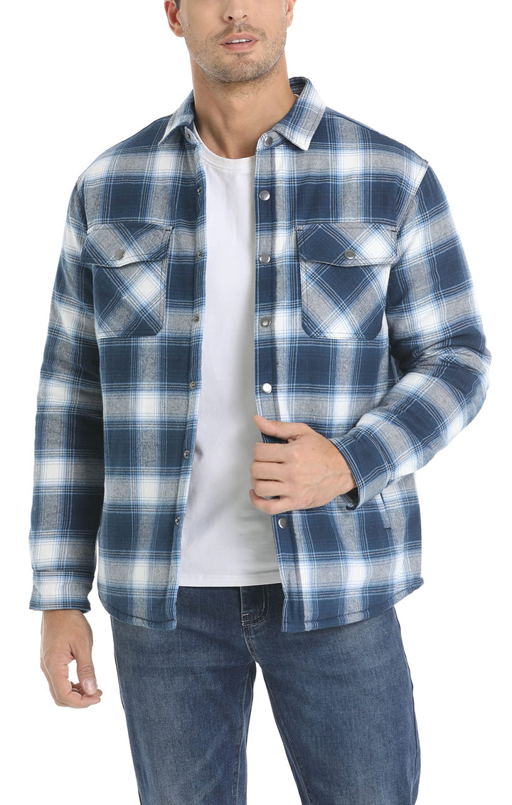 HAIL – Padded Flannel Jacket With Double Lining