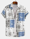 ROME – Men's Paisley Print Button-Up Shirt