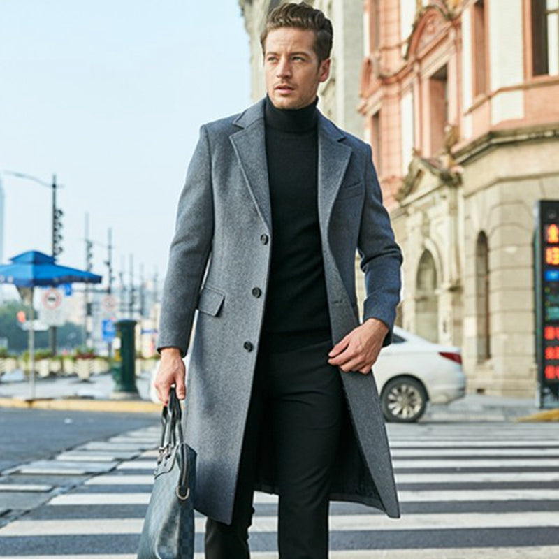 LESSIO – Vegan Wool Men's Coat