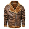 ZAYN – Men's Leather Biker Jacket with Fleece Lining