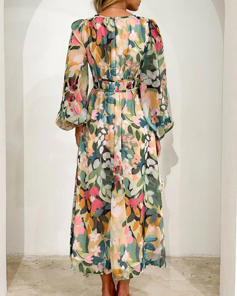 Taylor - Elegant Floral Maxi Dress