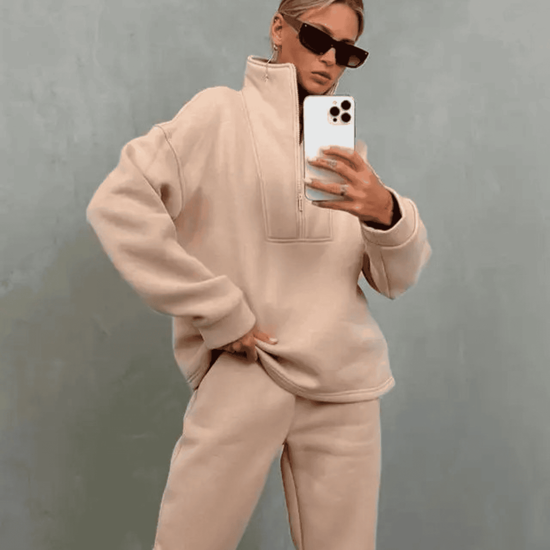 Isabella - Cozy High-Neck Tracksuit Set