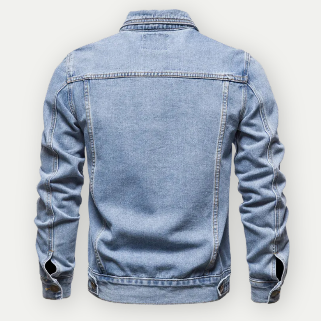 EVANDER – Men’s Indigo Denim Trucker Jacket