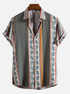 KAI – Geometric Elephant Print Shirt