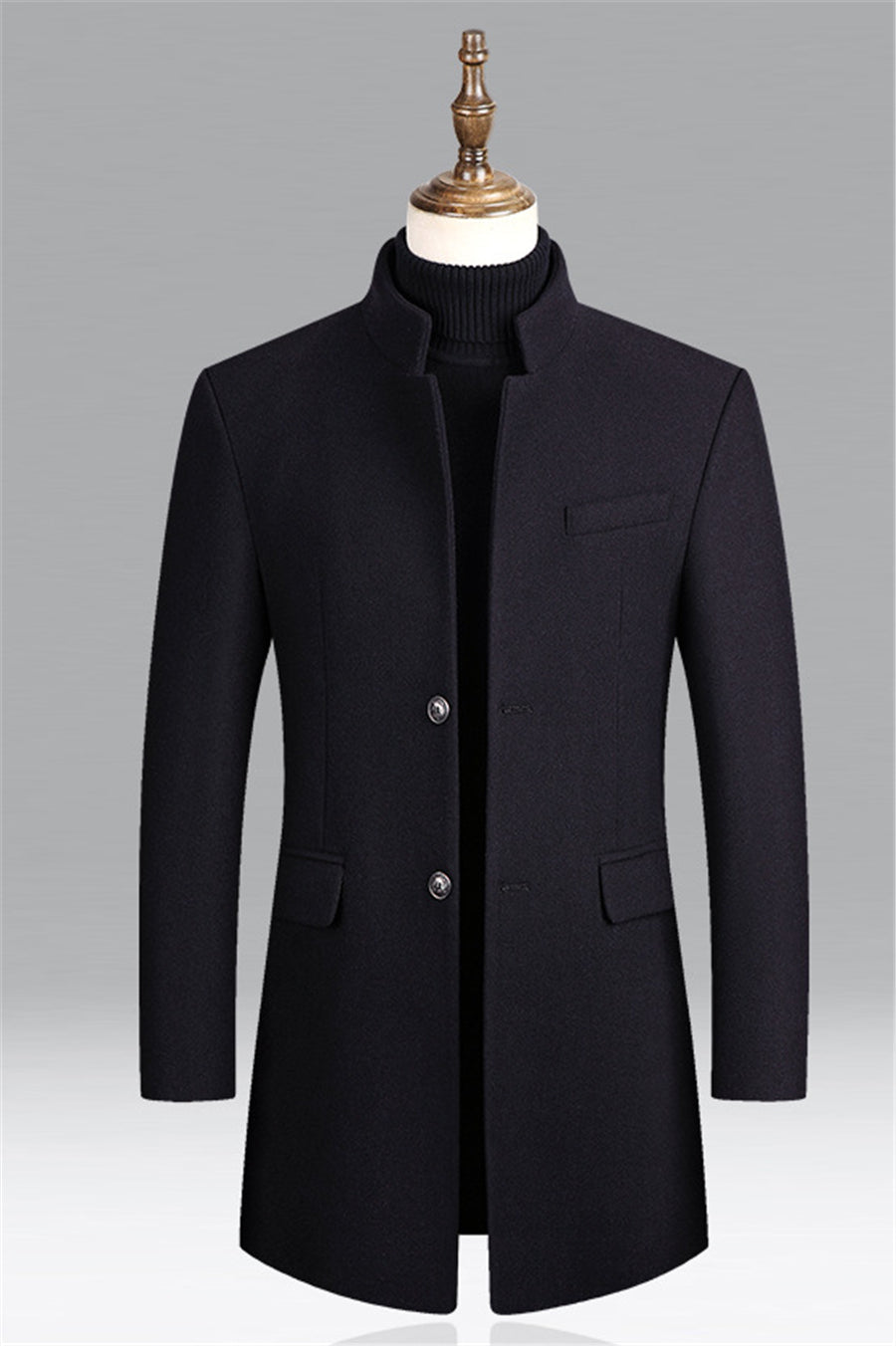 GEROLD - Men's Windproof Wool Trench Coat