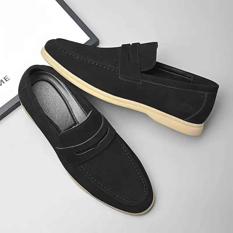OSWALD - Men's Vegan Suede Strap Loafers