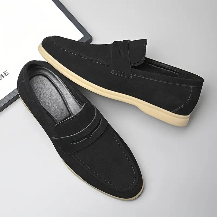 OSWALD - Men's Vegan Suede Strap Loafers