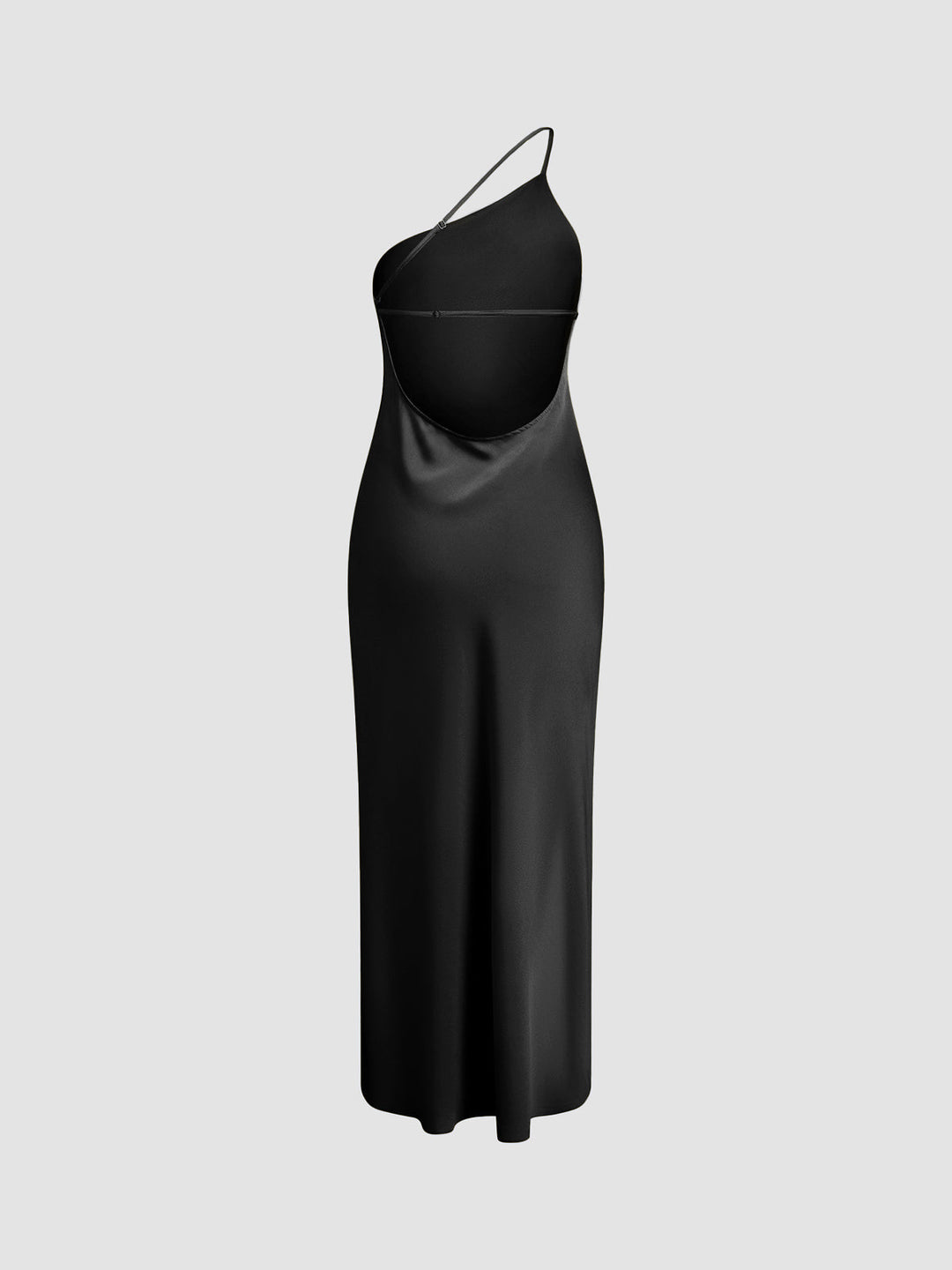 Celeste Moonlit Glam Satin Maxi Dress