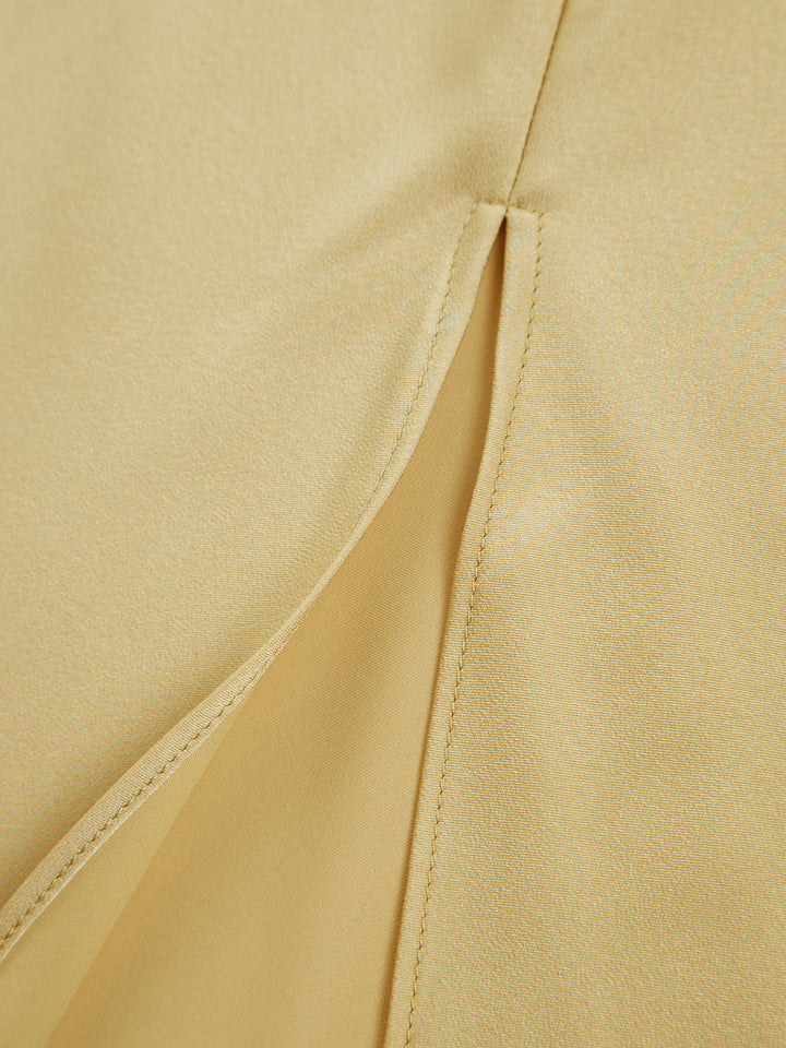 Celeste Moonlit Glam Satin Maxi Dress