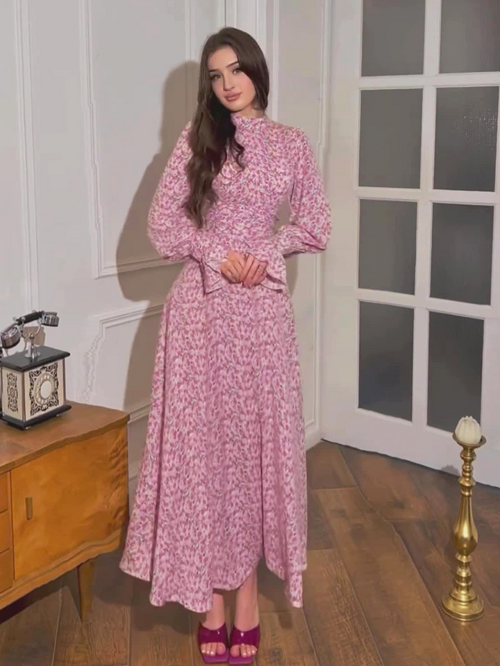 Seraphine Boho Floral Halter Maxi Dress