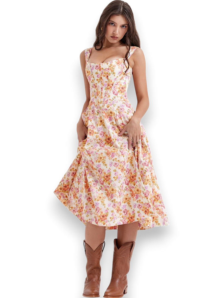 Lira Ivorybud Floral Maxi Dress