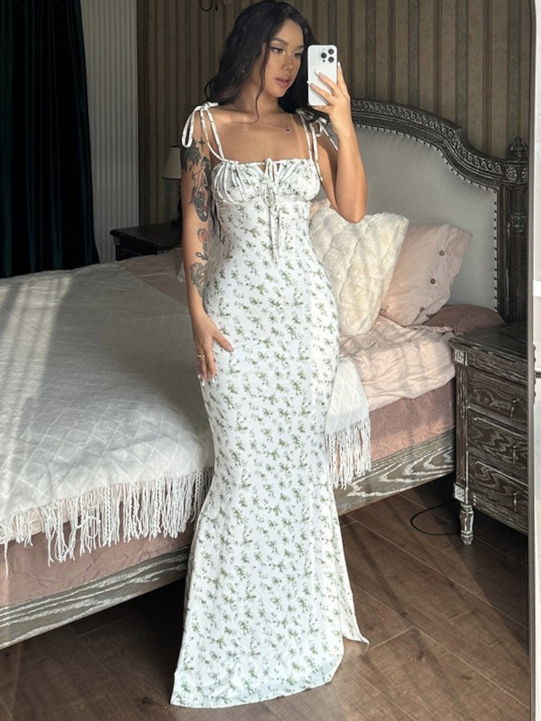 Willow Floral Cami Midi Dress