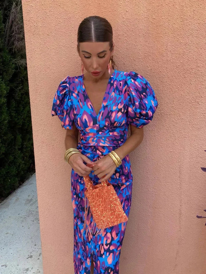 Elodie - Elegant Long Colorful Dress